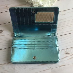 NWOT {Charming Charlie’s}Metallic Light Blue Purse